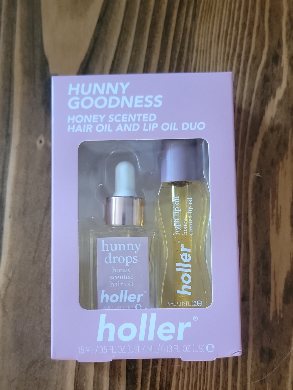 Hunny Goodness Honey-Scented Hair Oil & Lip Oil Duo - Pink